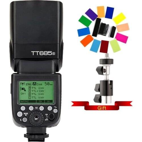 Godox TT685S DSLR A6300 A99 A58 6000L 2.4G HSS TTL GN60 Camera Flash TT685O TT685N TT685F CD15