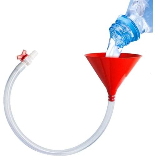 Beer Filling Funnel Leakproof Long Thick Plastic Tube Single Tube Beer Funnel Apply To Party/Beer Festival/Bar/KTV Occasion Tool