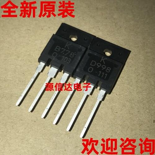 5PCS Brand new original B778 D998 2SB778 2SD998 audio amplifier pairing tube and a pair of 6 yuan
