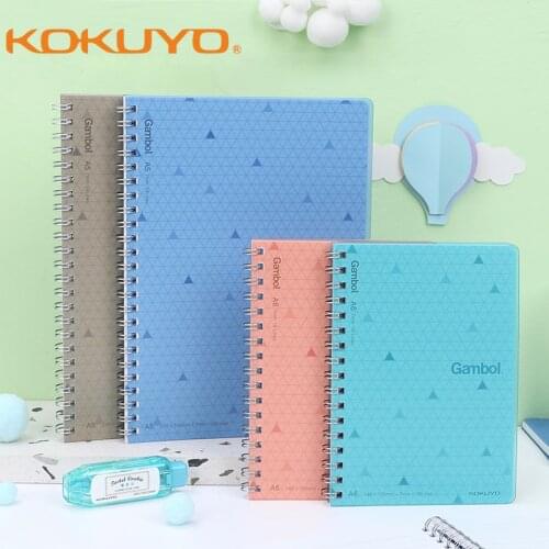 1pcs Kokuyo Gambol Color Double Spiral Notebook A4/A5/B5 Notepad, Transparent Case, Horizontal Line WCN-GTN4526