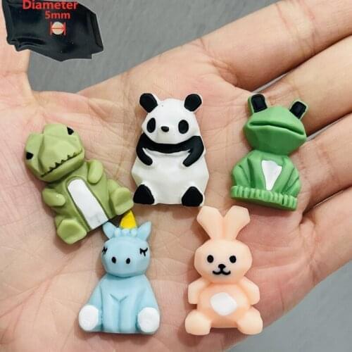 1PCS Resin Cute Cartoon Fridge Magnetic Sticker Kawaii Dinosaur Panda Frog Unicorn Rabbit Horse Refrigerator Magnet Party Gifts