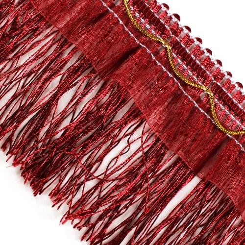 10yards Braided Tassel Fringe Lace Ribbon Trim Motif Curtain Trimming Tape Band Scrapbooking for Garment Decorated Sewing T2704
