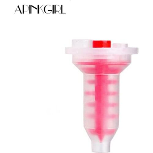 100pcs/lot) Dental Disposable Silicone Rubber Mixing Tube ,Dynamic And Static Mixing Conveying Head Dental Impression Machine