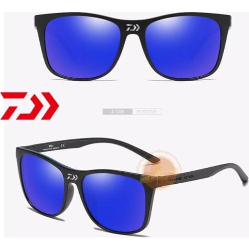 2021 Daiwa Polarized Light Fishing Sun Glasses Driving Sunglasses Fishing Glasses Retro Colorful Trend Riding Sports Sun Glasses