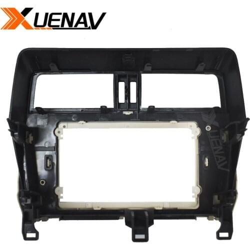 2din Car Audio Stereo Fascia Frame for Toyota Prado 2018-2020 Auto Multimedia DVD Plastic Fascia Panel Car Radio Dashboard