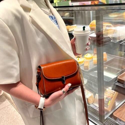 Luxury brand classic retro portable travel bag large space handbag cross-body single shoulder leather and washable canvas bag