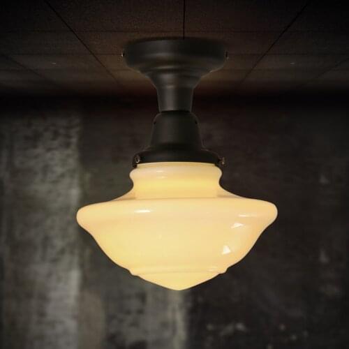 American Cloakroom Round LED Ceiling Light Corridor Balcony Porch Mushroom Ceiling Lamp