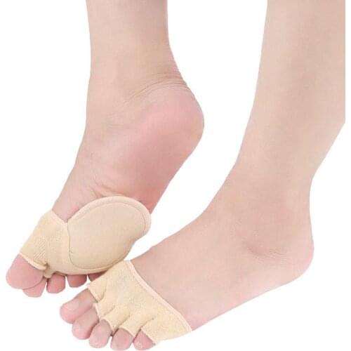 Women Breathable High Heel Half Insoles Forefoot Pain Relief Pads Short Sock