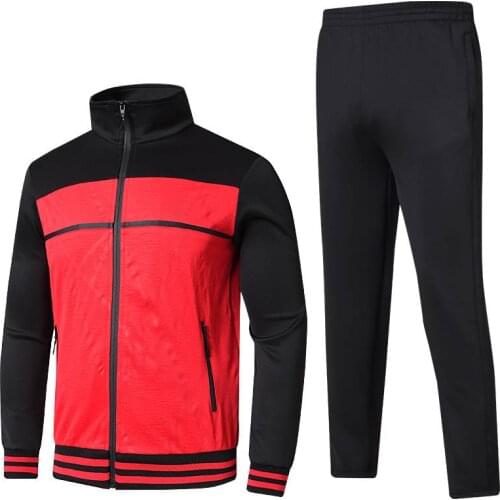 Men Autumn Casual Cotton Sportswear Jacket+Pants Sets Tracksuit For Men Teens Spring Fashion 2 Piece Sweatshirt Running Sets Men