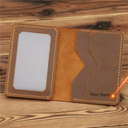 1053 Fashion Mens Leather ID Credit Card Holder Wallet Coin Purse Business Slim Money Pocket Case Multi-card Card Holder