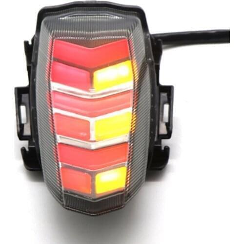 Motorcycle LED Tail Lights Black Lens Brake Rear Turn Signals Integrated Light for YAMAHA YZF-R15 V3 -2020