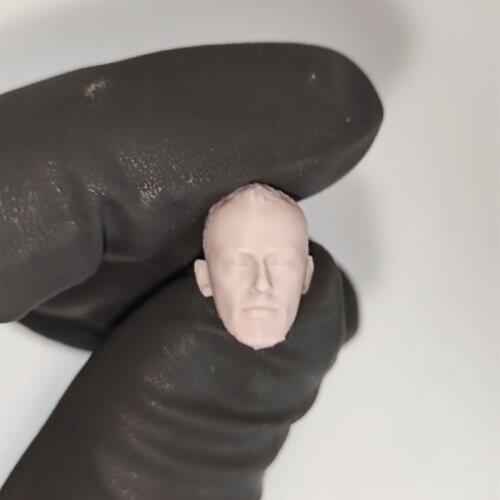 1/18 Scale Jean Reno Head Sculpt Unpainted Fit 3.75" Figure