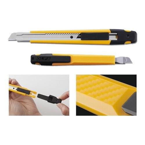 MADE IN JAPAN OLFA A-1 9mm Standard Duty Cutter Knife A-1 Fine control auto lock slider