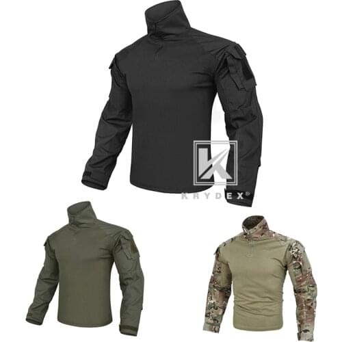 KRYDEX G3 Battlefield Assault Tops W/ Elbow Pads For Shooting Hunting Military CP Style Tactical BDU Combat Shirts