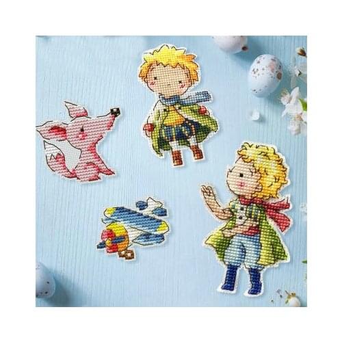 BXT22-3 Decoration Home Decor Homfun Craft Christmas Cross Stich Set Counted DIY Cross Stitch Kits Fridge Refridgerator Magnets