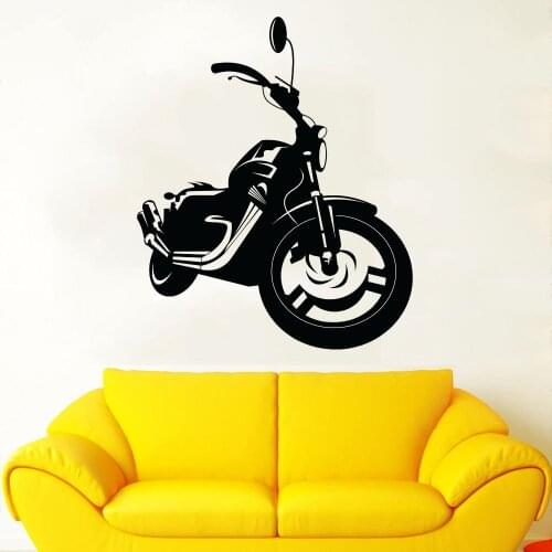 Vinyl Old Motor Model Wall Art Decal Motorbike Sticker Home And Motor Garage Removable A003220