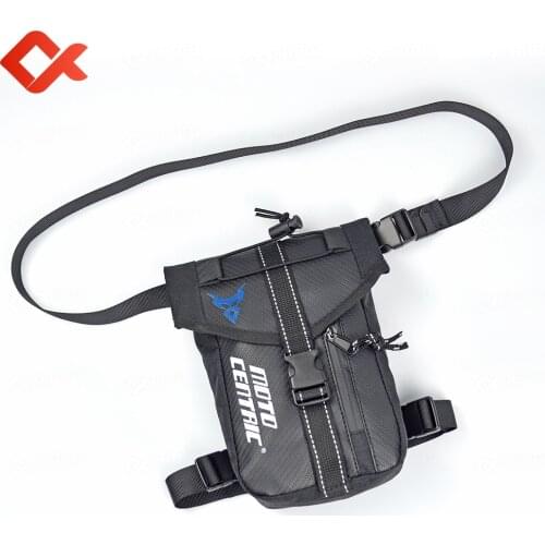 Waterproof Motorcycle Drop Leg Bag Outdoor Casual Mens Bicycle Waist Pack Multifunction Leg Fanny Pack Buckle Strap Hip Moto Bag