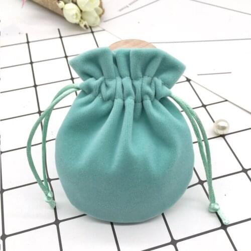 High quality velvet drawstring jewelry gift pouch bag candy earphone bangle bracelet necklace storage bag