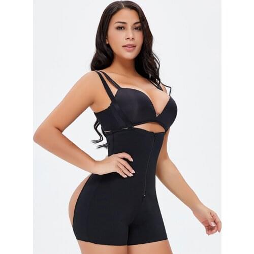 Woman Full Body Shaper Shorts Bodysuit Waist Trainer Cincher Corset Tummy Control Thigh Slimmer Adjusted Strap Shapewear Panties