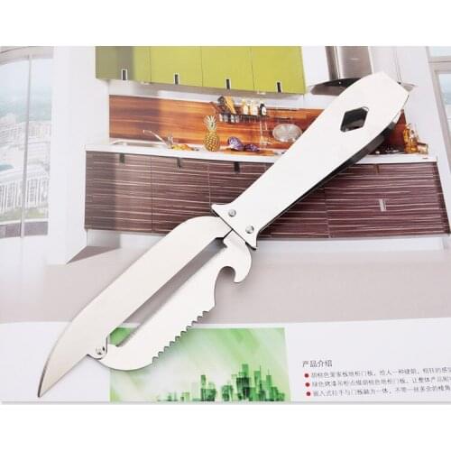 1PC Stainless Steel Paring Knife Fruit Knife Peeler Grater Vegetable Slicer KX 198