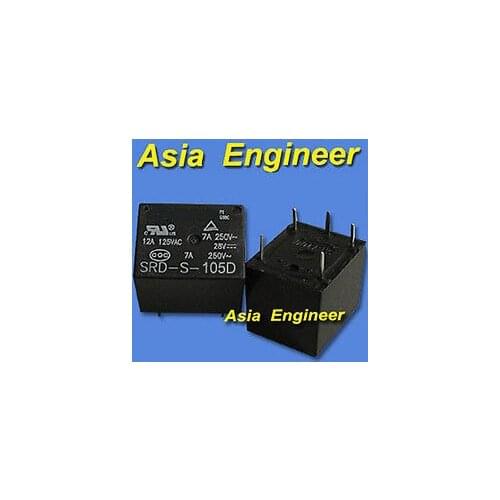 10 pcs PCB type Mini Power Relay Kit in Box, 5V DC coil