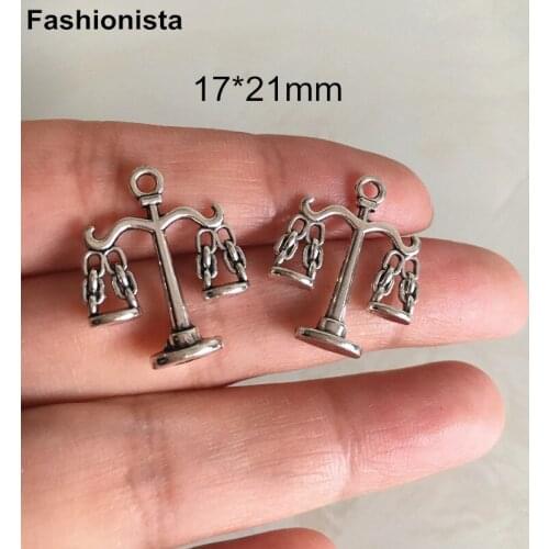 Antique Metal Balance Charms Pendant 17*21mm Vintage Mini Cute Scales Charms Connectors,DIY Necklace,Earrings Jewelry Findings
