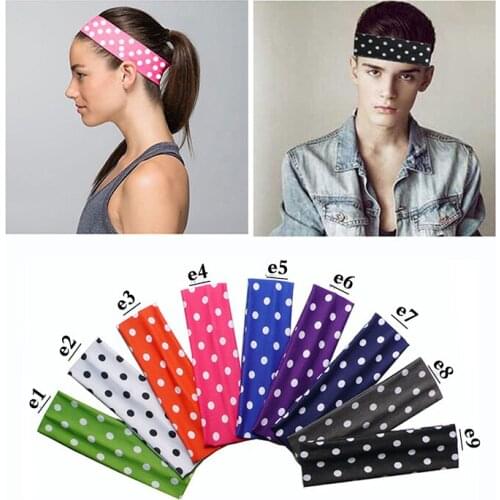 2 inch Polka Dots Bohemia Floral BOHO Camo Printing Cotton Stretch Headbands Sports Softball Sweatband Hair Bands Bandage Turban