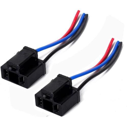 2pcs H4 Car Headlight Assembly Female Socket Plug Adapter Extended Wire Connector Light Lamp Bulb Socket Adapter