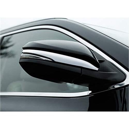 Car Rearview Mirror Cover Trim Decorative Strip Automobile Side Mirrors Trim Cover 2 Pieces For Highlander 2015-2019