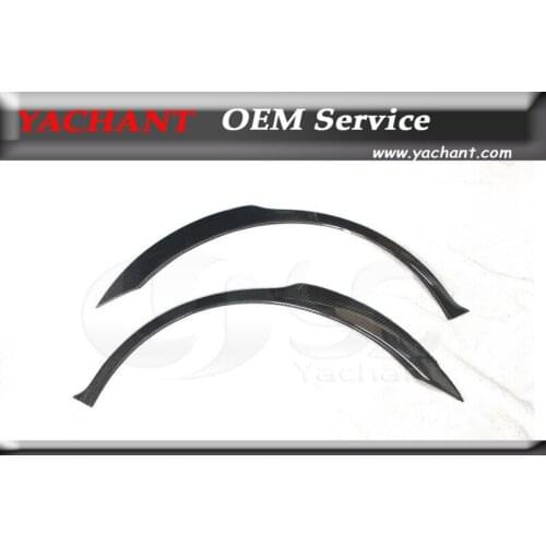 Car-Styling Carbon Fiber Rear Wheel Arch 2Pcs Fit For 02-07 Subaru Impreza WRX 7-9th STI Style Rear Wide Wheel Flare Arch