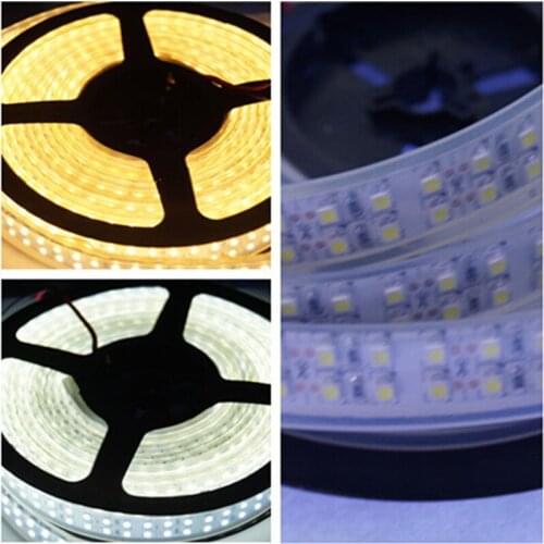 Free Shipping LED Strip DC 12V/24V SMD 3528 240LED/M Double Row TV Backgroud Ceiling Wall Bedroom Decoration Light Tape