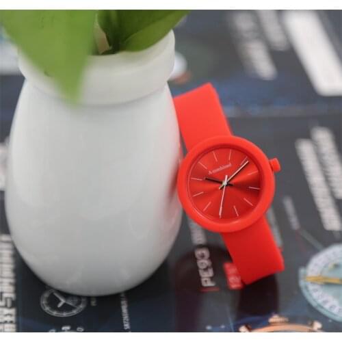 2021 new trend Korean fashion sports casual waterproof watch student watch silicone jelly watch couple watch
