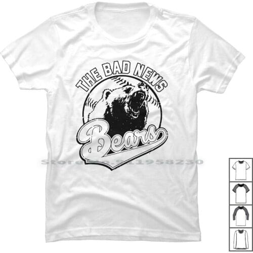 The Bad News Bears T Shirt 100% Cotton Popular News Logo Bear New Hot Ear Bad Ny Go Ba Funny