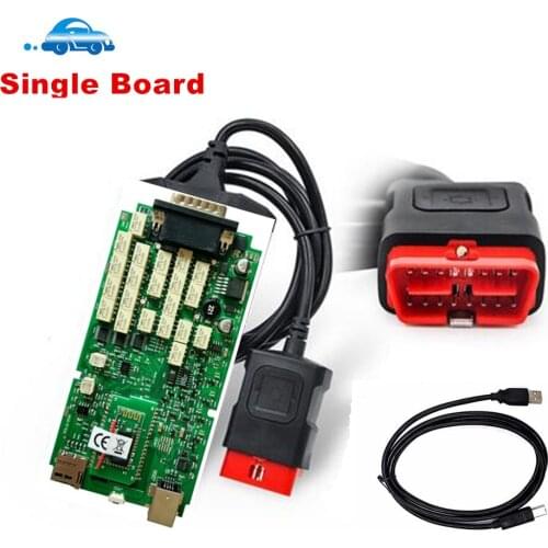 Quality AAA one Single green board VD TCS Pro Plus New vci with bluetooth for car and truck OBD2 Scanner Diagnostic Tool