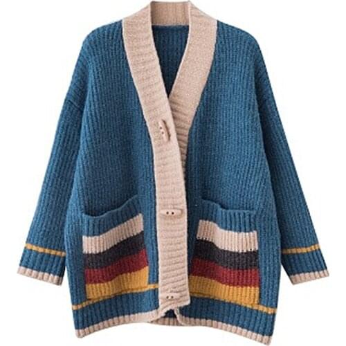 2019 Fashion New Fat MM Large Size Sweater Womens Fat Sister Cardigan Loose Casual Comfortable Shirt Female Models