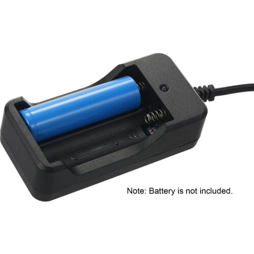 Compact and Portable 2 Slots 18650 Li-ion Battery Charger Circuit Protection 18650 Charging Dock Stand with LED Indicator