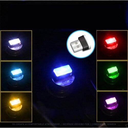 Mini Led Car Light Usb Atmosphere Light Decorative Emergency Lamp Lighting Accessories Auto Colorful Car Styling Interior Light