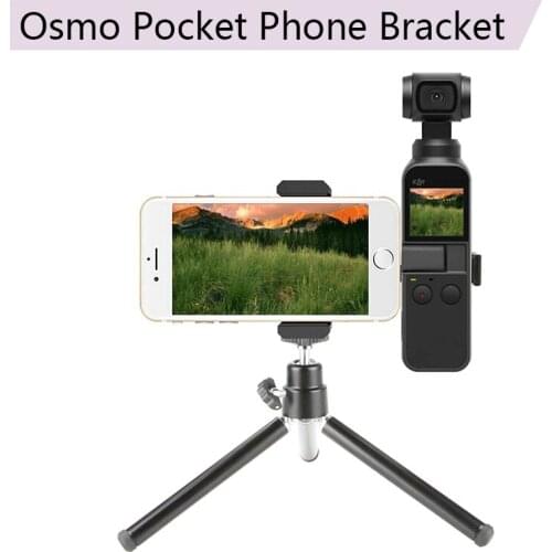 Tripod Multi Functional Aluminum Alloy Mount Bracket Phone Holder for DJI Osmo Pocket/Pocket 2 Handheld Gimbal Accessories