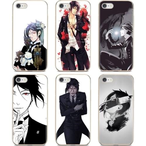 Soft TPU Case For Huawei Y6 Y5 2019 For Xiaomi Redmi Note 4 5 6 7 8 Pro Mi A1 A2 A3 6X 5X 7A Kuroshitsuji Sebastian Michaelis