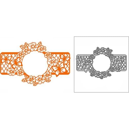 New Flowery Border Frame Craft Embossing Mold 2021 Metal Cutting Dies for DIY Decorative Scrapbooking Album Card Making No Stamp