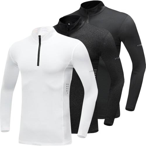 New Mens Running Quick Dry Running Shirt Weightlifting Compression Shirt Long Sleeve Top Gym T Shirt Tight Fitness Rashgard