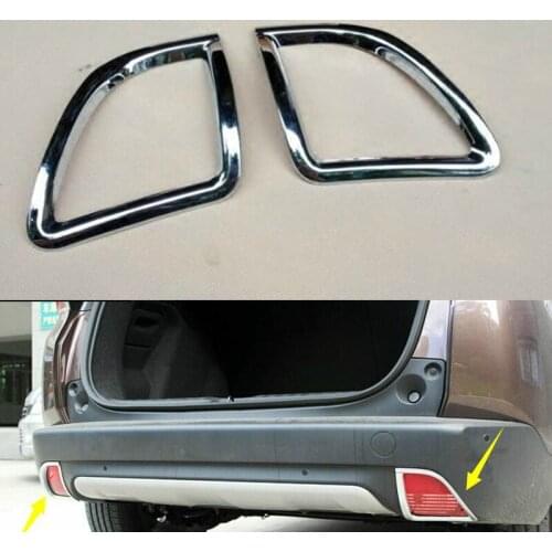 Front Fog Lamp Frame Rear Fog Lamp Cover Trim Decoration for Peugeot 2008 Accessories
