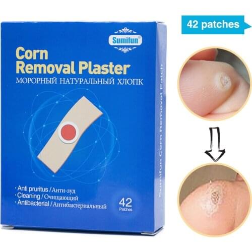 New Fashion 42Pcs/Box Foot Corn Removal Plaster Warts Thorn Patch Feet Callus Remove Soften Skin Cutin Sticker Cure for Callus