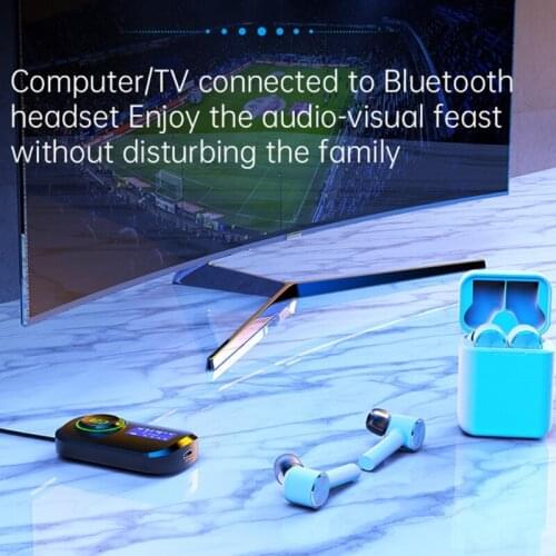 K1KF Portable Bluetooth-compatible Receiver Wireless Adapter Hands-free Calls Slide Switch Plug and Play Easy Control