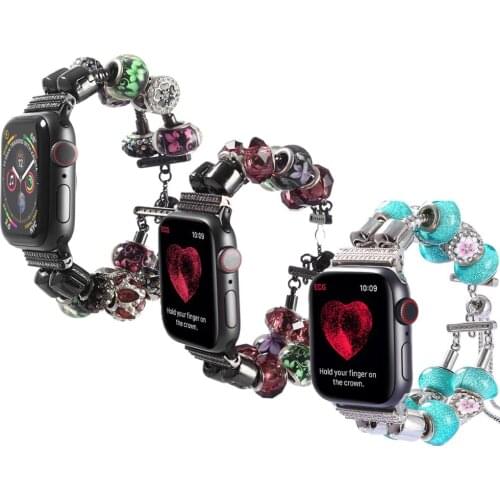 DIY Manual Strap for Apple Watch Band 40mm 44mm 42mm 38mm Women Charm Bracelet for IWatch Series 6 SE 5 4 3 2band 38 40 42 44 Mm