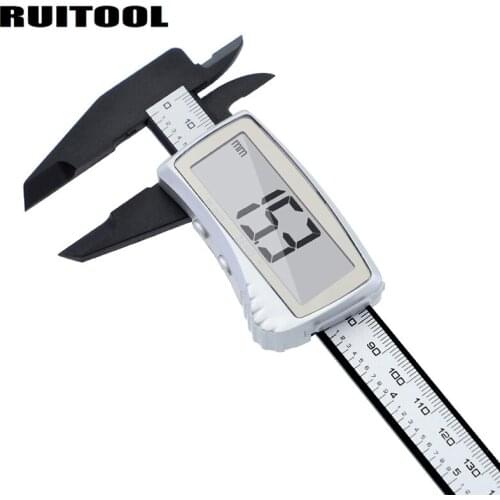 RUITOOL Plastic Digital Caliper 0-150mm Metric/inch Big LCD Electronic Vernier Calipers Guage Measure Tools