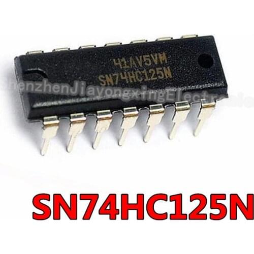10PCS SN74HC125N DIP14 SN74HC125 DIP 74HC125N 74HC125 DIP-14 MC74HC125AN HD74HC125P TC74HC125AP