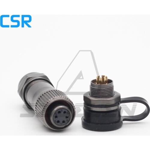 ST12 series 6pin Waterproof Wire Connector Plug Automotive Electrical Connector M12 Aviation Plug Connector Waterproof ip67
