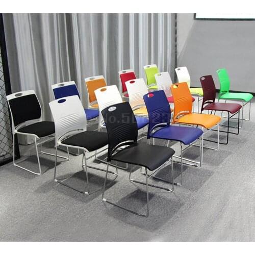 Conference room chair simple office chair without armrest meeting chair bow training chair