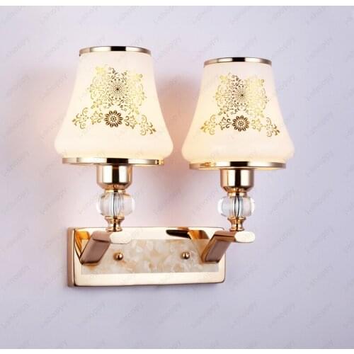 Indoor 6W/10W/14W LED Wall Fixture Light Pull Switch/N Lamp E27 Bulb Glass Lampshade Living Room Corridor